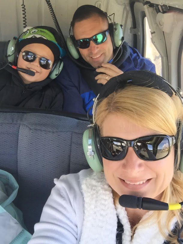 We could talk to one another and my son was able to ask as many questions as he wished of the pilot
