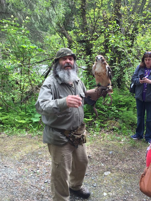 Mario one of our tour guides with a falcon