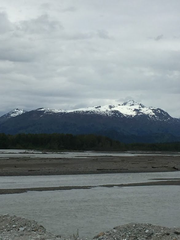 The untouched Alaskan scenery on the drive from Haines to Kroschel's Wildlife Refuge