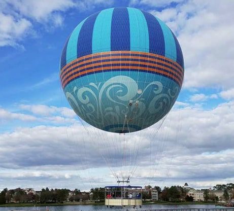 Disney Springs has a balloon ride. See it and more when visiting this Florida travel destination.