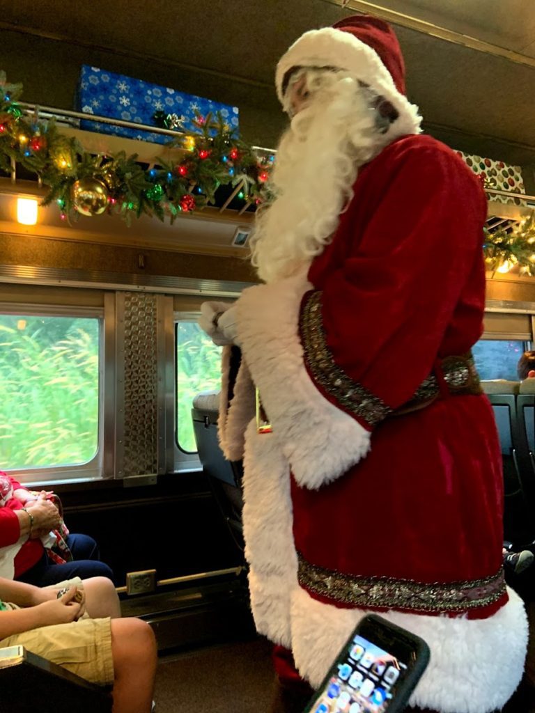 The Polar Express Train Ride Santa did not look realistic