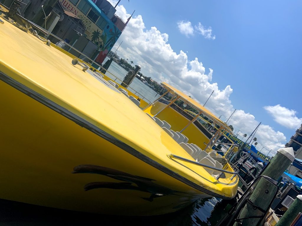 Walk from the houseboat to The Sea Screamer, Clearwater Beach, FL