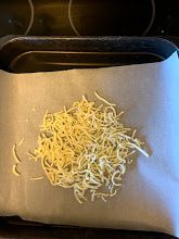 Use parchment paper to make your air fryer quesadillas