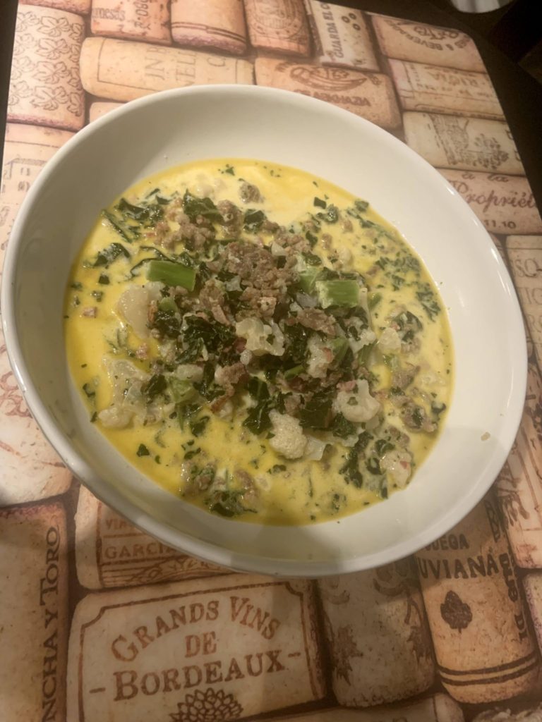 This low carb sausage soup recipe is delicious and healthy