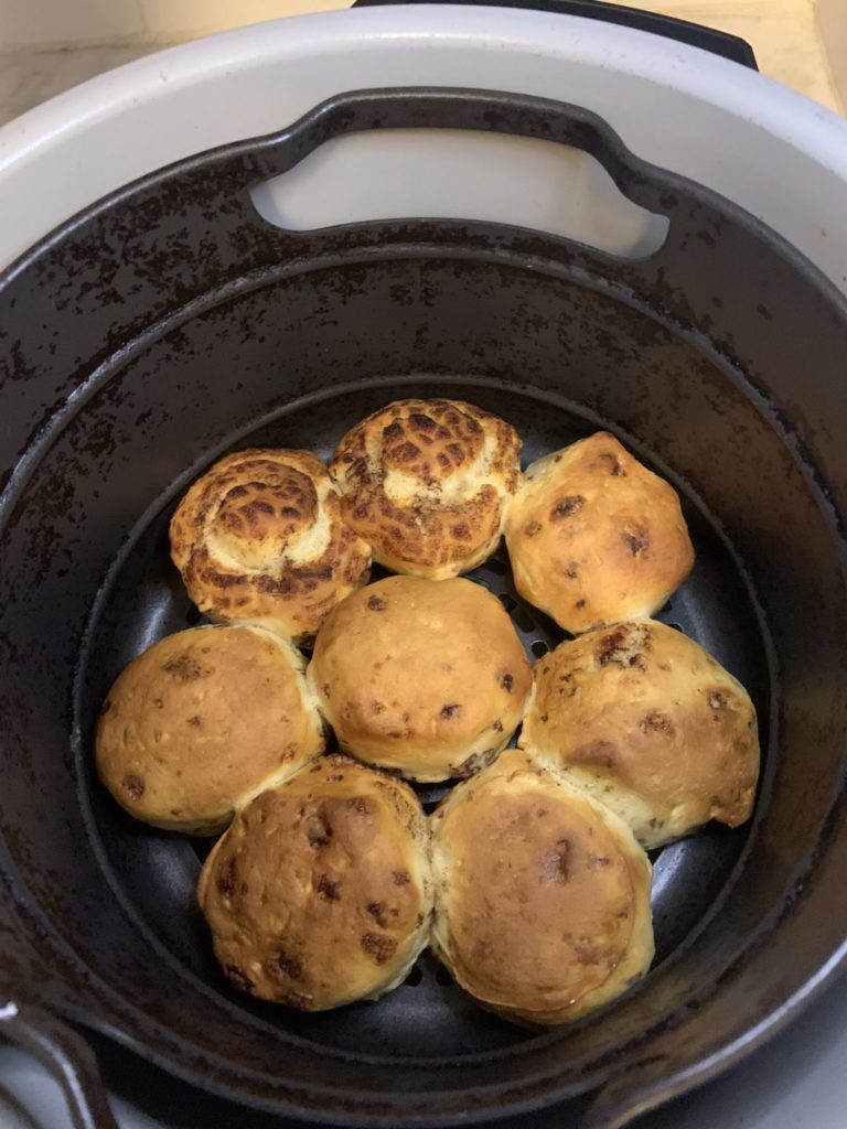 The Pillsbury cinnamon rolls were more like biscuits not only in they way they look but also in the consistency when eaten.