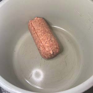 Brown one pound of sausage