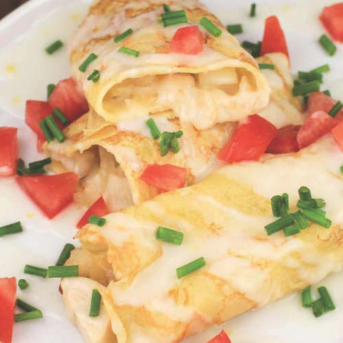 Chicken Potato Crepes
