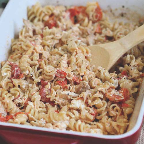 Baked Feta Pasta With Chicken