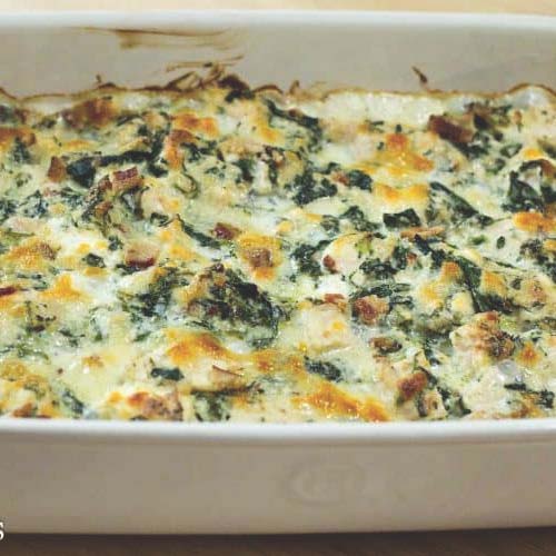 Chicken Bacon Caesar Casserole