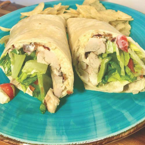 Easy Chicken Caesar wrap