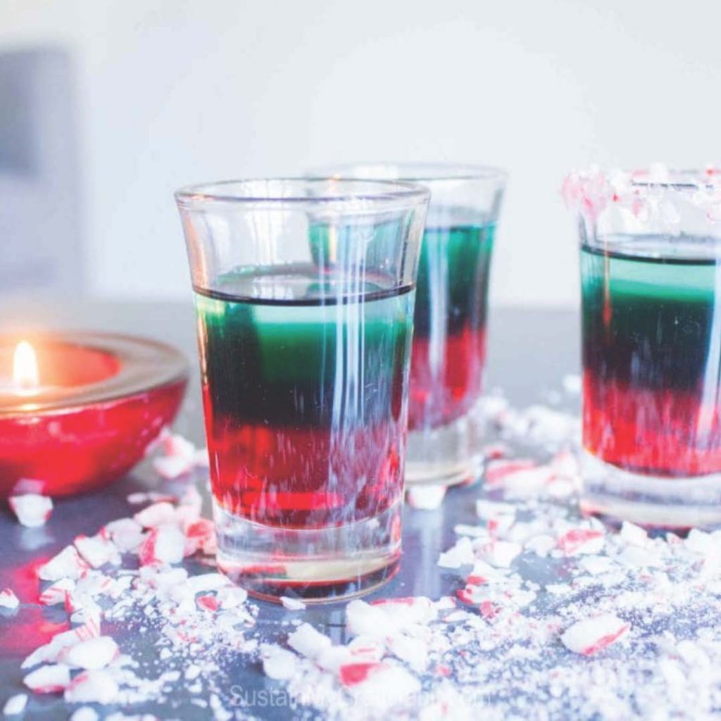 Layered peppermint shooter
