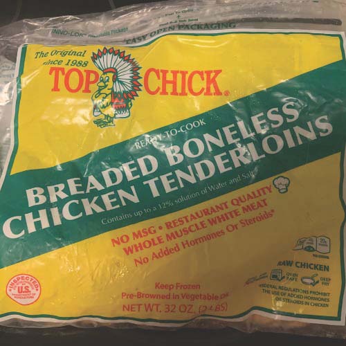 Top Chicken frozen breaded chicken tenders